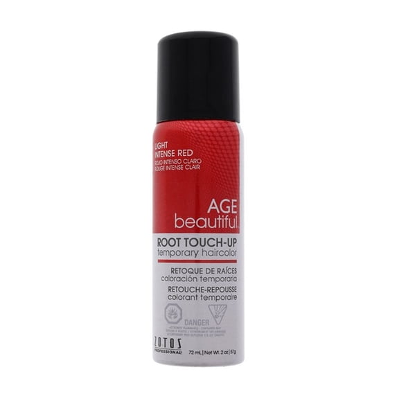 AGE beautiful Root Touch Up Temporary Hair color Spray - Light Intense Red 2 oz