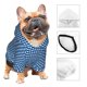 thumbnail image 3 of Fotbe Blue Gingham Sudadera con Estampado para Perros Pequeños – Suéter con Capucha para Mascotas, Tela Suave de Forro Polar con Bolsillo-XX-Large, 3 of 7