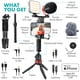 thumbnail image 2 of Movo iVlogger-PRO Vlogging Kit with Full Tripod for iPhone/Android - YouTube Starter Kit for Content Creators - Accessories: Phone Tripod, Phone Mount, RGB Light and VXR10 Shotgun Mic, 2 of 5