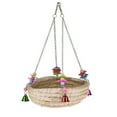 thumbnail image 2 of Natural Handwoven Straw Nest Bed Large Bird Swing Toy with Bells for Parrot Cockatiel Parakeet African Grey Cockatoo Macaw Budgie Canary Lovebird Cage Perch, 2 of 6