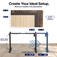 thumbnail image 3 of VIVO Electric Stand Up Desk Frame Single Motor Standing Height Adjustable, 3 of 8