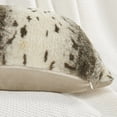 thumbnail image 7 of Home Soft Things Animal Print Faux Fur Pillow Covers, Set of 2, 20"x20", Citrake-Light brown, 7 of 7