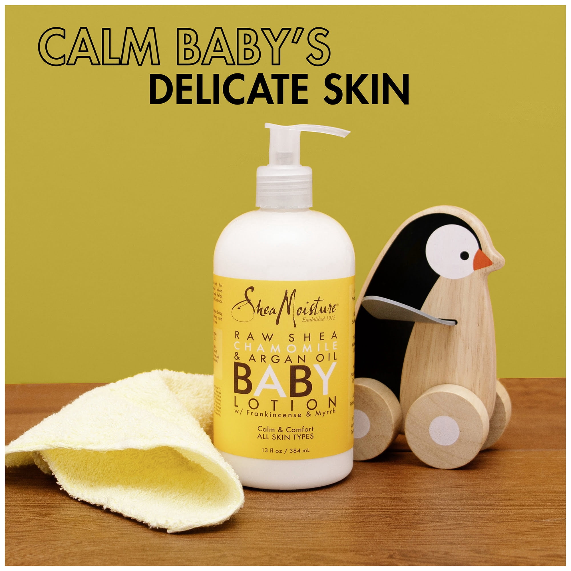 raw shea chamomile & argan oil baby lotion