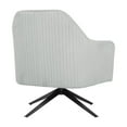 thumbnail image 2 of Lifestyle Solutions Fenix Art Deco Style Swivel Accent Chair, Light Gray, 2 of 5