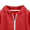 thumbnail image 4 of yocbz Boys Sweatshirts Toddler Lightweight Hoodie Sweatshirt, Kids Boys Girls Sports Long Sleeve Pullover Tops Red,Size for 12-18 Months, 4 of 5