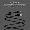 thumbnail image 3 of Belkin BoostCharge Pro Flex Braided USB Type A to Lightning Cable (1M/3.3FT), MFi Certified Charging Cable for iPhone 13, 12, 11, Pro, Max, Mini, SE, iPad and More, 2-Pack, Black, 3 of 6