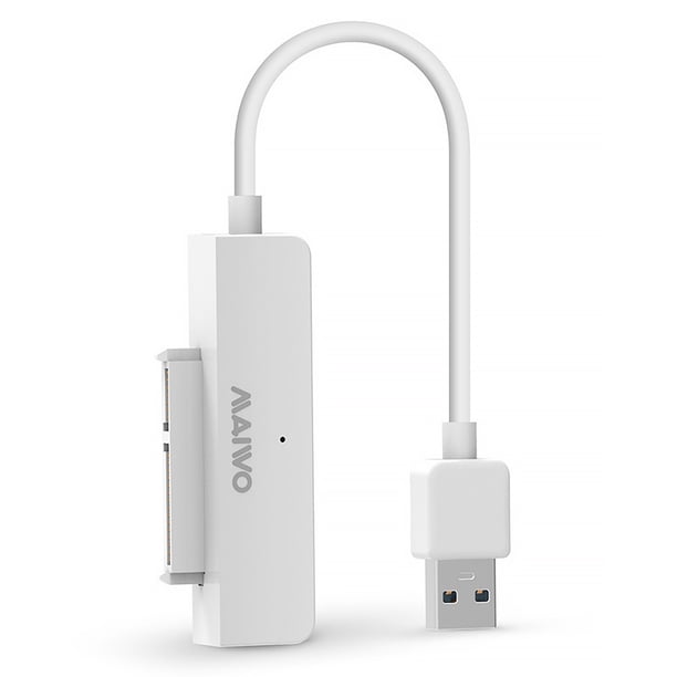 Maiwo 2.5 pulgadas HDD Adaptador Cable Inicio Portátil USB A SATA Convertidor de disco duro Controlador Auto Sleep Computer Accesorios Blanco Inevent EL005906-02B