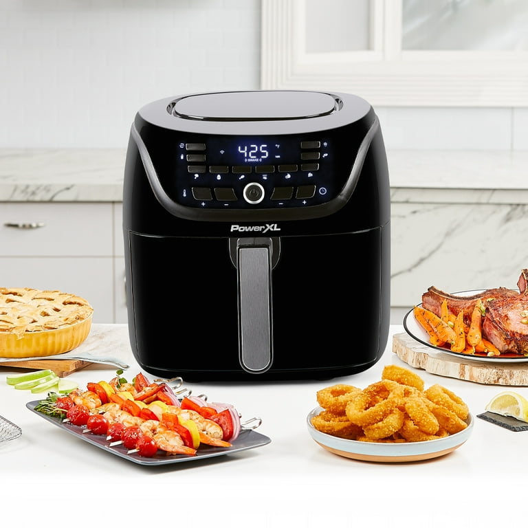 PowerXL™ Vortex Pro Air Fryer™ SmartTech with Recipe App, 8-QT Large Air  Fryer Oven Combo with 10 Presets, Roast, Bake, Broil, Dehydrate – Black