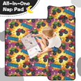 thumbnail image 4 of Monster Cartoon Truck Orange Pattern Teens Toddler Nap Mat with Pillow, Sleeping Mat Bag for Preschool Daycare 50"x20", 4 of 6