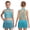 Blue Green, variant on Girls Jazz Latin Dance Costume Lyrical Dance Outfits Crop Top with Briefs Skirt Gymnastics Leotard Dancewear Purple 8