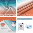 thumbnail image 4 of Orange Blue Teal Ombre Blackout Curtains for Bedroom/Living Room, Thermal Insulated Kitchen Curtains, Contemporary Abstract Gradient Grommet Darkening Window Treatment Drapes 52"x84"x2, 4 of 8