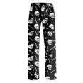 thumbnail image 5 of Black Halloween Pajama Pants for Women Elastic Drawstring Soft Pajama Bottoms Loose L, 5 of 6