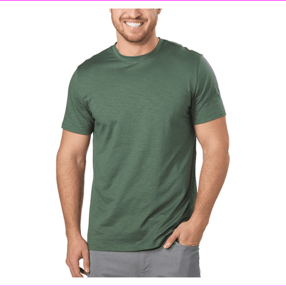 DKNY Men's Short Sleeve Crew Neck Classic Fit T-shirt S/Duck Green