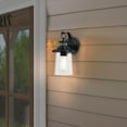 thumbnail image 7 of Revtronic Motion Sensor Outdoor Wall Lantern, Modern Dusk to Dawn Porch Wall Lighting Sconce, Matte Black, 7 of 7