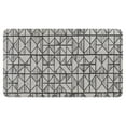 thumbnail image 1 of Farmhouse Moroccan Throw Rug,Absorbent 17x30in Entryway Rug Non Slip Low-Pile Soft Door Mat,Rustic Tribal Black White Kitchen Boho Rugs Rubber Backing for Entry Front Door, 1 of 1