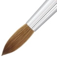 thumbnail image 4 of Pana USA Acrylic Nail Brush 100% Pure Kolinsky Hair Mahogany Wood Handle with Silver Ferrule Round Shaped Style (Size # 12, Mahogany), 4 of 5