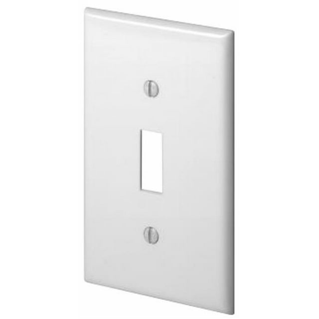 American Imaginations AI-35040 Plaque de Commutateur Électrique en Plastique Rectangle&44; Blanc