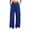 Blue, variant on Atkumj Cargo Pants Women with Multi Pocket Stylish Button Sweatpants Women Casual Solid Color Wide Leg Pants for Fall Winter S