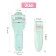thumbnail image 2 of Eyelash Curler Tool With Extra Silicone Replacement Pads Portable Plastic Eyelash Curler,Green, 2 of 5
