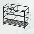 thumbnail image 5 of 4 Slots 304 Stainless Steel Toothbrush Holder Toothpaste Holder Stand for Bathroom Accessories Black, 5 of 6