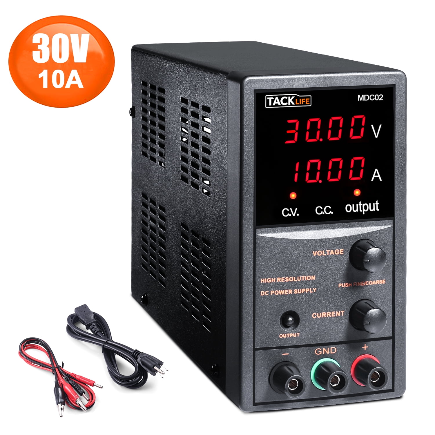 Digital DC Power Supply Adjustable Variable Precision Lab Kit 110V/220V 16V 10A 
