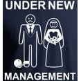 thumbnail image 2 of Under New Management T-Shirt Funny Wedding Bachelor Party Tee, 2 of 3