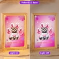 thumbnail image 2 of Faith Love Hope Scottish Fold Breast Cancer Awareness Survivor Acrylic Plaque with Wood Photo Frame Box Cat Lover Kitten Owner Gifts Light Box - 02017, 2 of 5