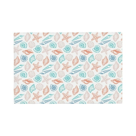 

Placemats Set Of 4 / 6 Colorful Seashells1 Placemats For Dining Table Indoor/Outdoors Heat Resistant Washable Placemats 18 X 12