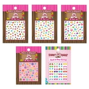 Piggy Paint 5 pack Nail Art & Stick-on Earrings Bundle for Kids