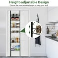 thumbnail image 6 of Yardi Yard Over the Door Pantry Organizer Rack with Adjustable Door Hook and 6 Basket,, 6 of 9