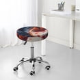 thumbnail image 7 of Gukieu Sunset Ocean Watercolor Dolphin Print Round Chair Cover, Dust-proof and Non-slip Bar Chair Protective Cover, Suitable for Bars, Restaurants, Offices-13 inch, 7 of 7
