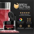 thumbnail image 2 of Brew Glitter - Maroon Red Edible Drink Glitter - Bold Sparkle, Beverage-Safe, 25g, 2 of 6