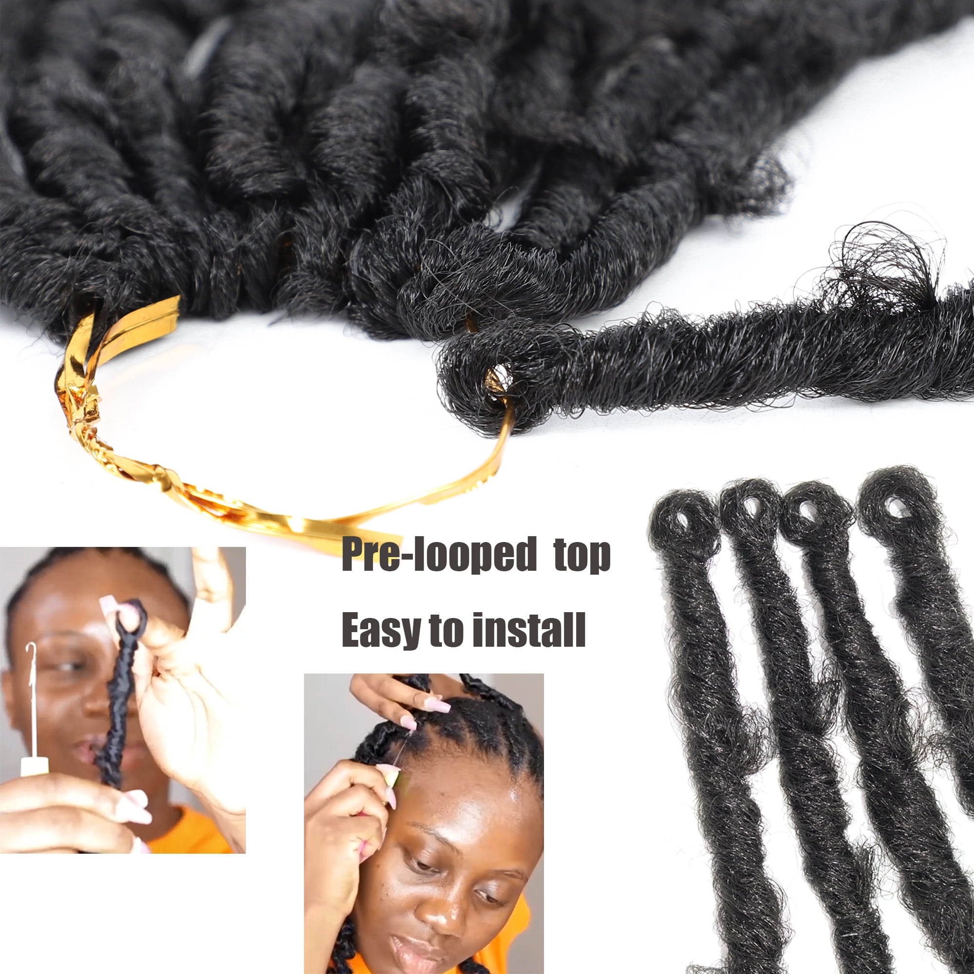 Buy YAMI Faux Locs Braiding Hair 18 inch 6 Pack Croceht Hair Butterfly