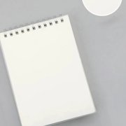 80 Sheets Top Wirebound Notebook Useful Comfortable Thickened Paper Practical Notebook A6 Blank Type