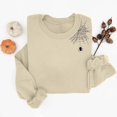 thumbnail image 4 of Sweatshirts for Women Plus Size Halloween Sweatshirts Printed Round Neck Long Sleeved Sweatshirts Beige XL, 4 of 4