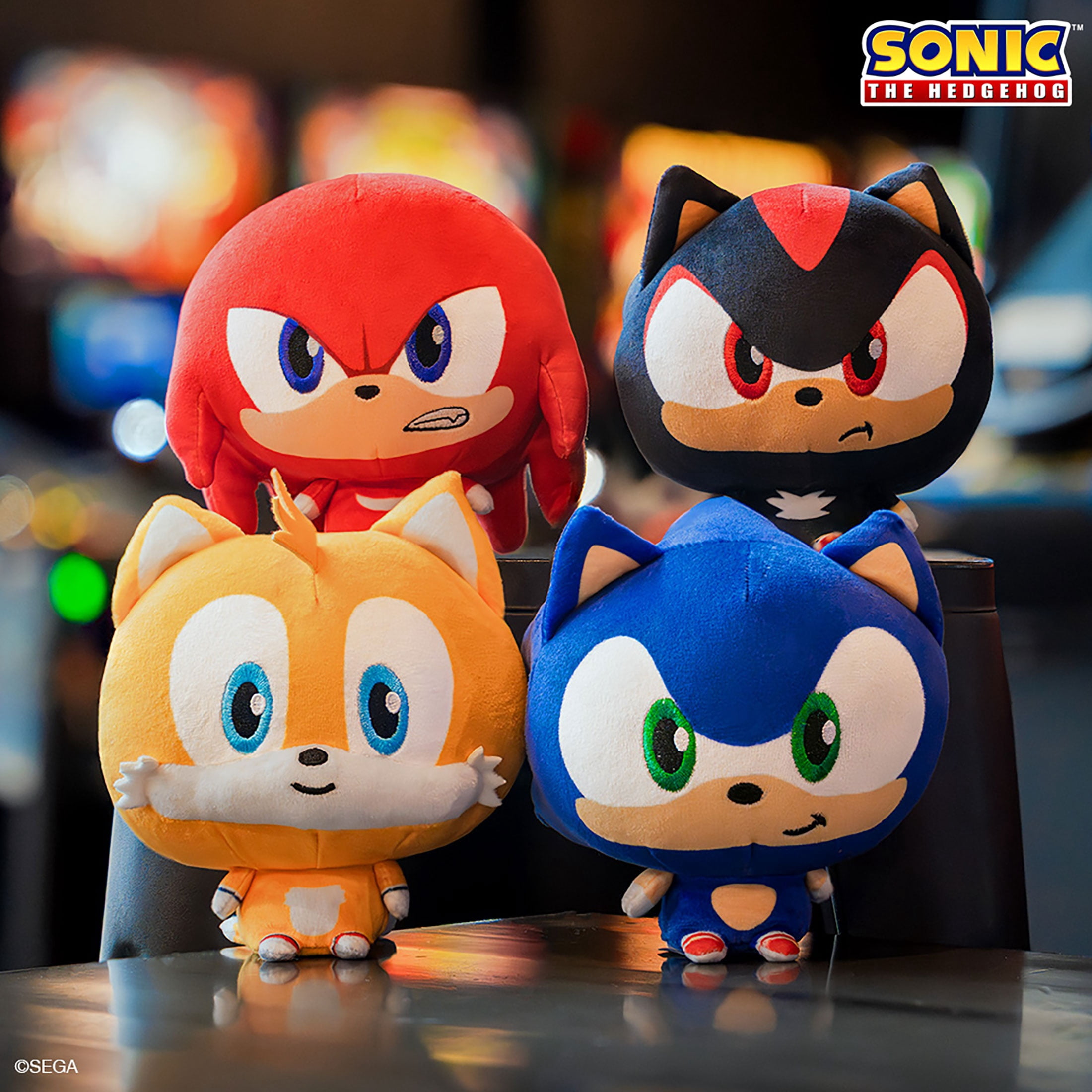 SHADOWフィギュア スタッズ首輪付き TeeTurtle x Sonic the Hedgehog Shadow Cloudheads Plushie