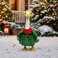 thumbnail image 3 of Sruoe Christmas Porch Goose Outfits, 23 Inch Elfs Costumes Porch Goose Clothes, Goose Clothes Dress, Duck Sculpture Clothes for Lawn Statue Cement Statue Yard Patio Party Decoration, 3 of 9