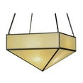 thumbnail image 3 of Meyda 151396 30 in. Square Mission Prime Inverted Pendant, Honey Onyx Acrylic Craftsman Brown, 3 of 5