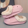 thumbnail image 4 of Dakaela 3-13Y Kids Lined Clogs Boys Girls Winter Fleece Garden Shoes Toddler Platform House Shoes Slip on Indoor Outdoor Mules Pink 4.5, 4 of 9