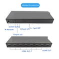 thumbnail image 4 of 7 Port Switch 2.0 4K@60Hz 7x1 2.0 Switcher With IR Remote Aud Video Converter 7 In 1 Out Support HDR & HDCP 2.2 DC5V ,Easy to Use, 4 of 6