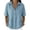 Light Blue, variant on Women’s Cotton Linen Polo Shirt Casual Short Sleeve Gauze Shirts Short Sleeve Button Down Shirts Summer Blouses Top Light Green XL
