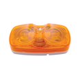 thumbnail image 1 of Tiger Eye Clearance/Marker Light w/ White Base - Amber Lens, 1 of 2