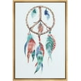 thumbnail image 3 of PixonSign Framed Canvas Print Wall Art Peace Dreamcatcher with Red and Blue Feathers Birds Sky Illustrations Modern Art Colorful Multicolor Boho Decor for Living Room, Bedroom - 24"x36" Natural, 3 of 5