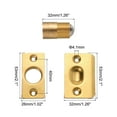 thumbnail image 2 of 4Pack Closet Door Ball Catch Hardware Adjustable with Strike Plate Catch, Gold, 2 of 5