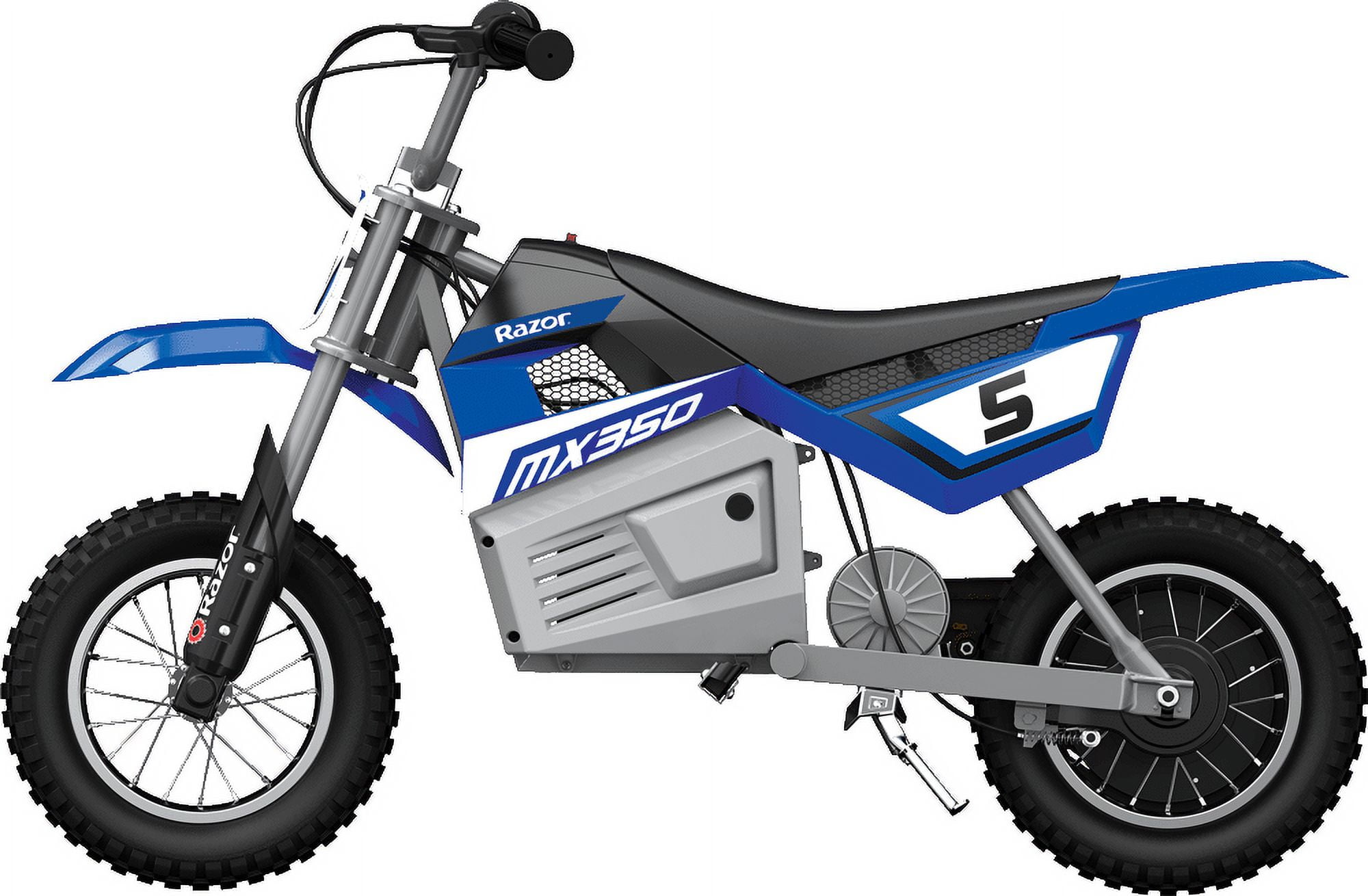 Razor Dirt Rocket MX350 - Black with Decals Included, 24V Electric-Powered Dirt Bike for Kids 13+