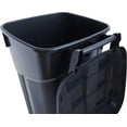 thumbnail image 6 of Set of Two 32 Gallon Outdoor Garbage Cans with Wheeled Base, Snap Lock Lid, and Durable Handles - Ideal for Backyards, Decks, and Garages, 6 of 7