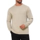 thumbnail image 4 of SUDADERA DE PULLOVER DE PUNTO SUAVE DE MANGA LARGA Y CUELLO REDONDO CLÁSICO PARA HOMBRE EN COLOR SÓLIDO L CAQUI, 4 of 6