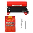 thumbnail image 1 of Costway Portable Tabletop Pellet Grill & 20lbs Apple Wood Pellets Outdoor Smoker BBQ Set, 1 of 10