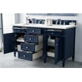 thumbnail image 4 of James Martin Furniture  60 in. Brittany Double Vanity with 3CM White Zeus Quartz Top, Bright White, 4 of 7
