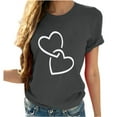 thumbnail image 2 of Busydd Womens Summer Tops Floral Plus Size Tops Short Sleeve Crewneck Shirts Soft Fashion Cute Blouses Loose Fit Basic Tees Casual Dressy Tops for Women, 2 of 5